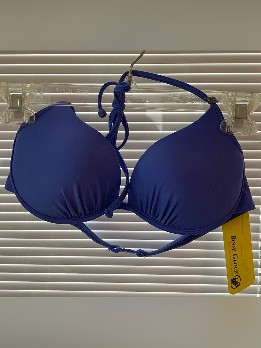 Body Glove “Love Body” Periwinkle Halter Bikini Top   Size M